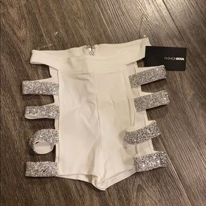 Fashion nova see me sparkle shorts